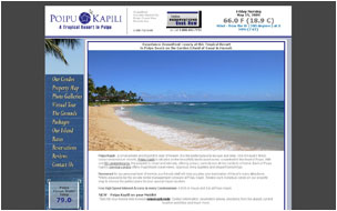 New Website for Poipu Kapili on Kauai
